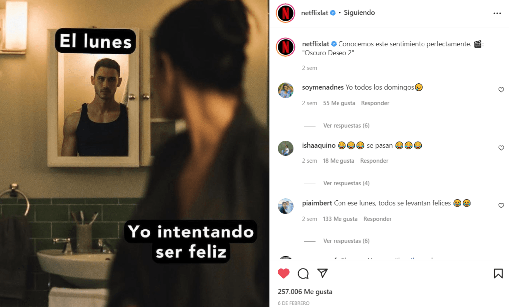 oscuro deseo meme netflix