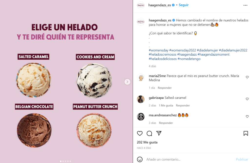 Häagen-Dazs trivia helados