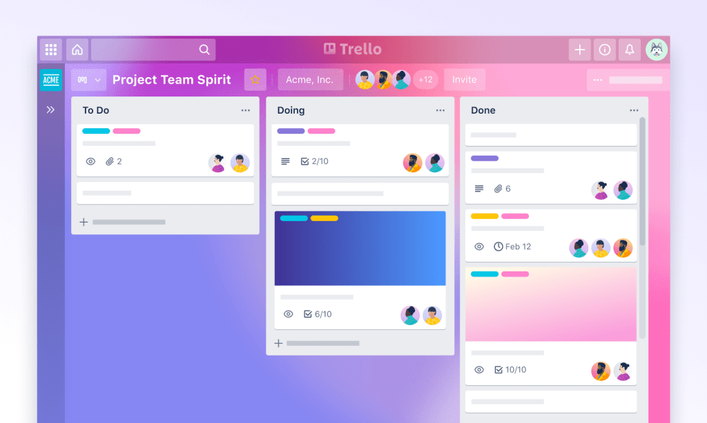 trello OCEANIKO